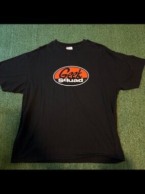 Vintage Geek Squad Black T-Shirt Mens XL